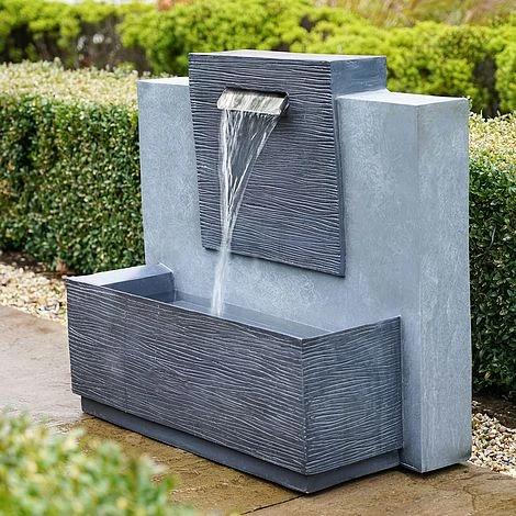 Large Outdoor Contemporary Water Feature Cement H71Cm W80CM 4 Large Outdoor Contemporary Water Feature Cement H71Cm W80CM - Image 2