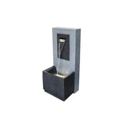 Outdoor Contemporary Water Feature Cement H81Cm