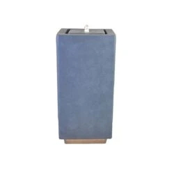 Outdoor Elite LED Large Cube Waterfeature Cement H81Cm W39Cm